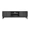 Flash Furniture Hatfield TV Stand in Black Wash for 65+ Inch TV's w/Adjust Center Shelf and Dual Soft Close Doors EM-TV1801-BK-GG - alternate 9